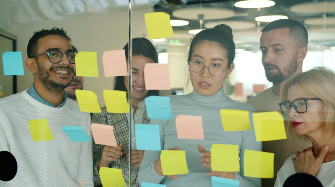diverse group brainstorming